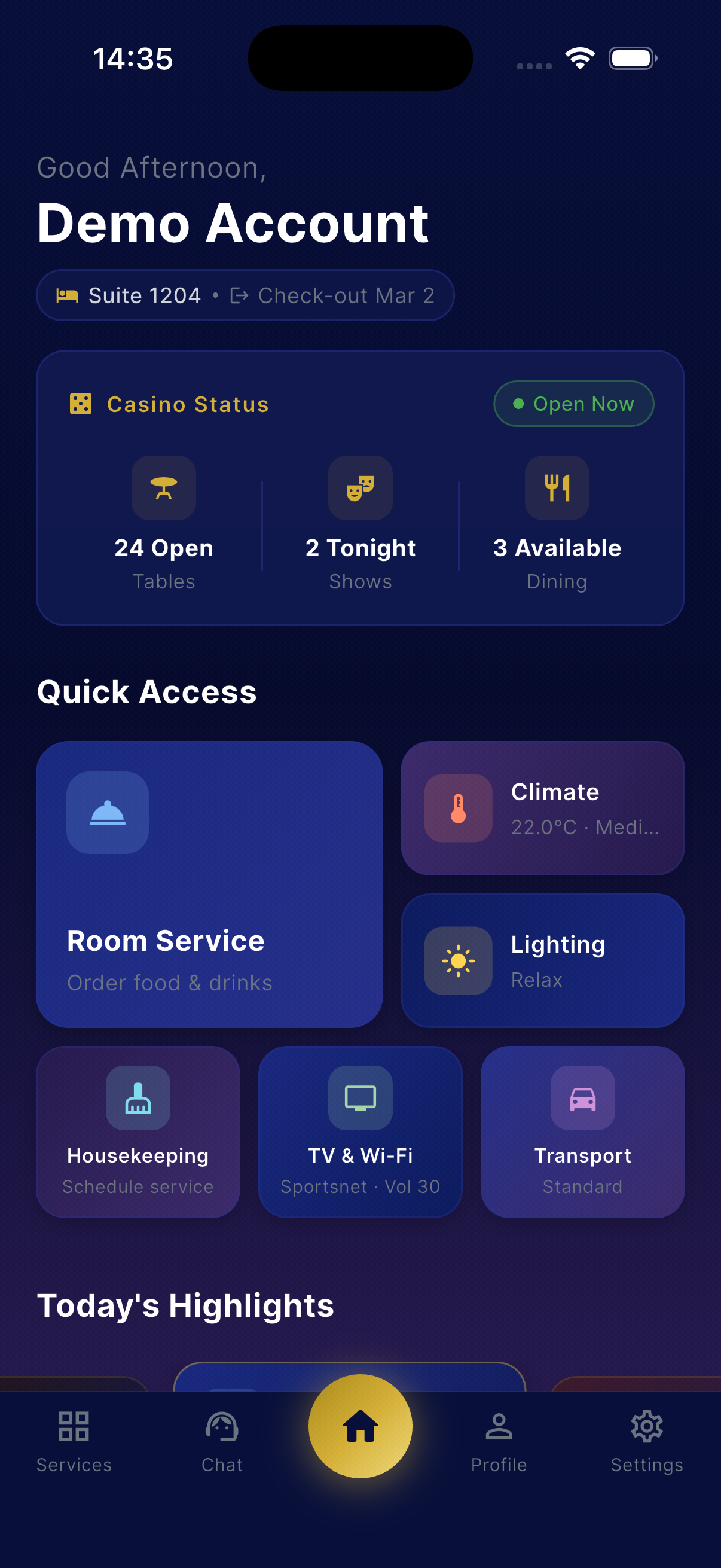 Casino NB Key Room Controls